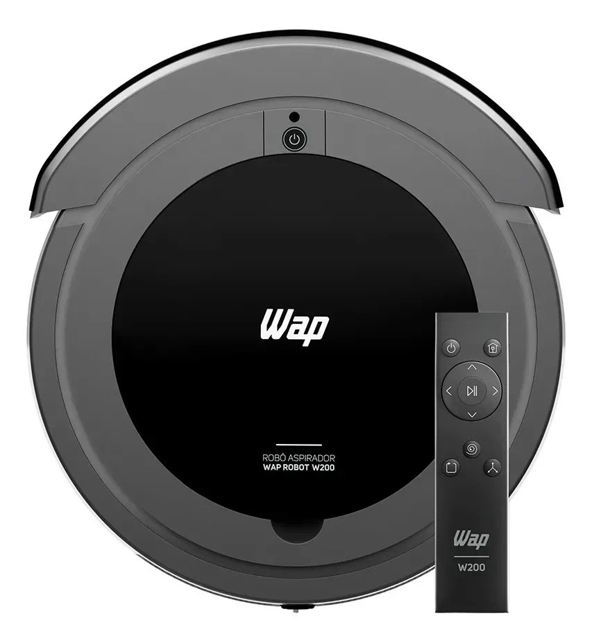 WAP Robô W200 Aspirador Robô 3 em 1 Varre Aspira Passa Pano Bivolt