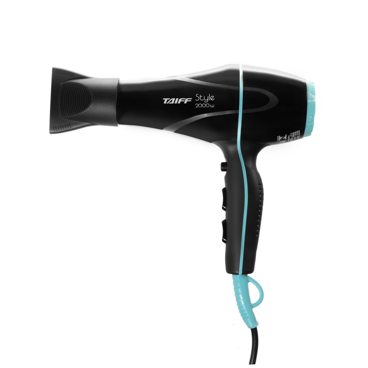 Secador Taiff Style 334 2000W 220V, Preto – Difusor e Concentrador Inclusos