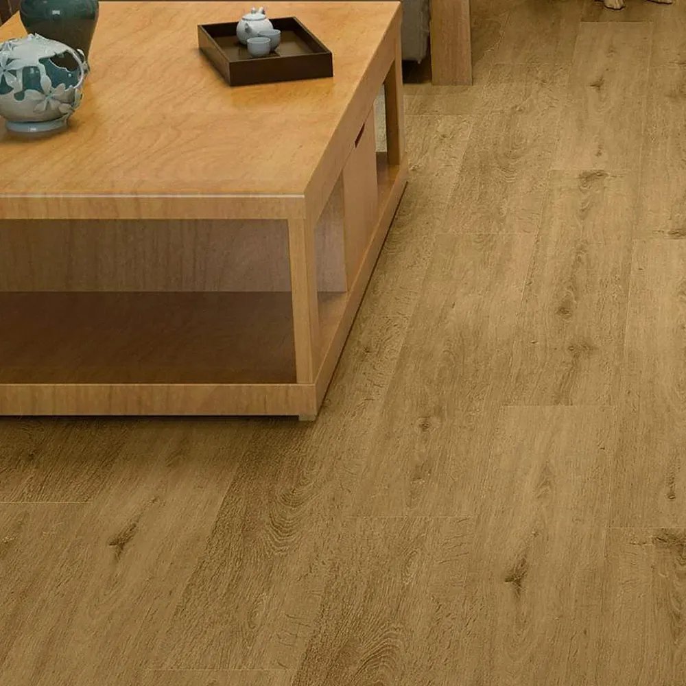 Piso Vinílico Autocolante  Régua 15,24 Cm 2,5 M2 Madeira Marrom-claro 1508 Marrom Claro