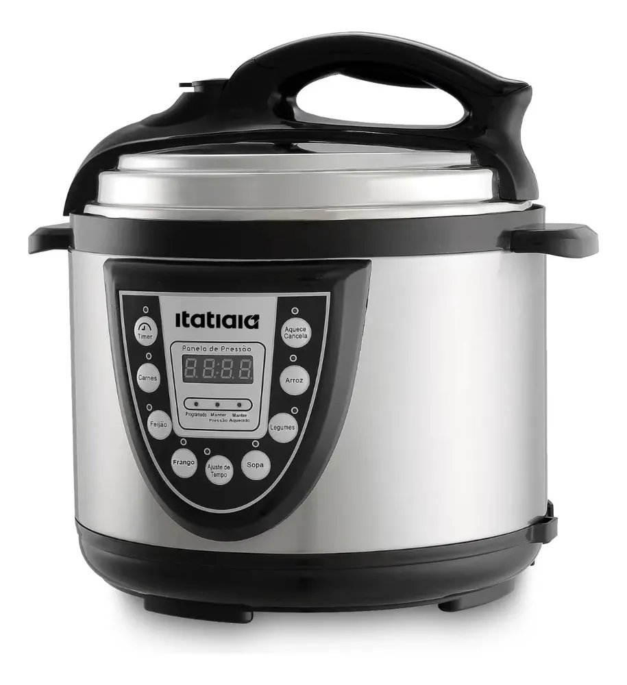 Panela Pressão Itatiaia Pan Pres Mid 5l 127v Inox Inox 127v 60 Hz