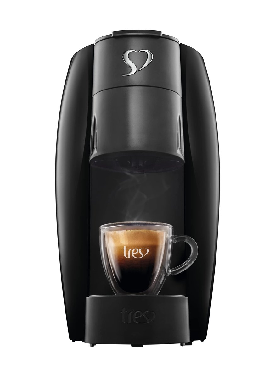 3 Corações TRES Cafeteira Espresso e Multibebida LOV Preta - 220V
