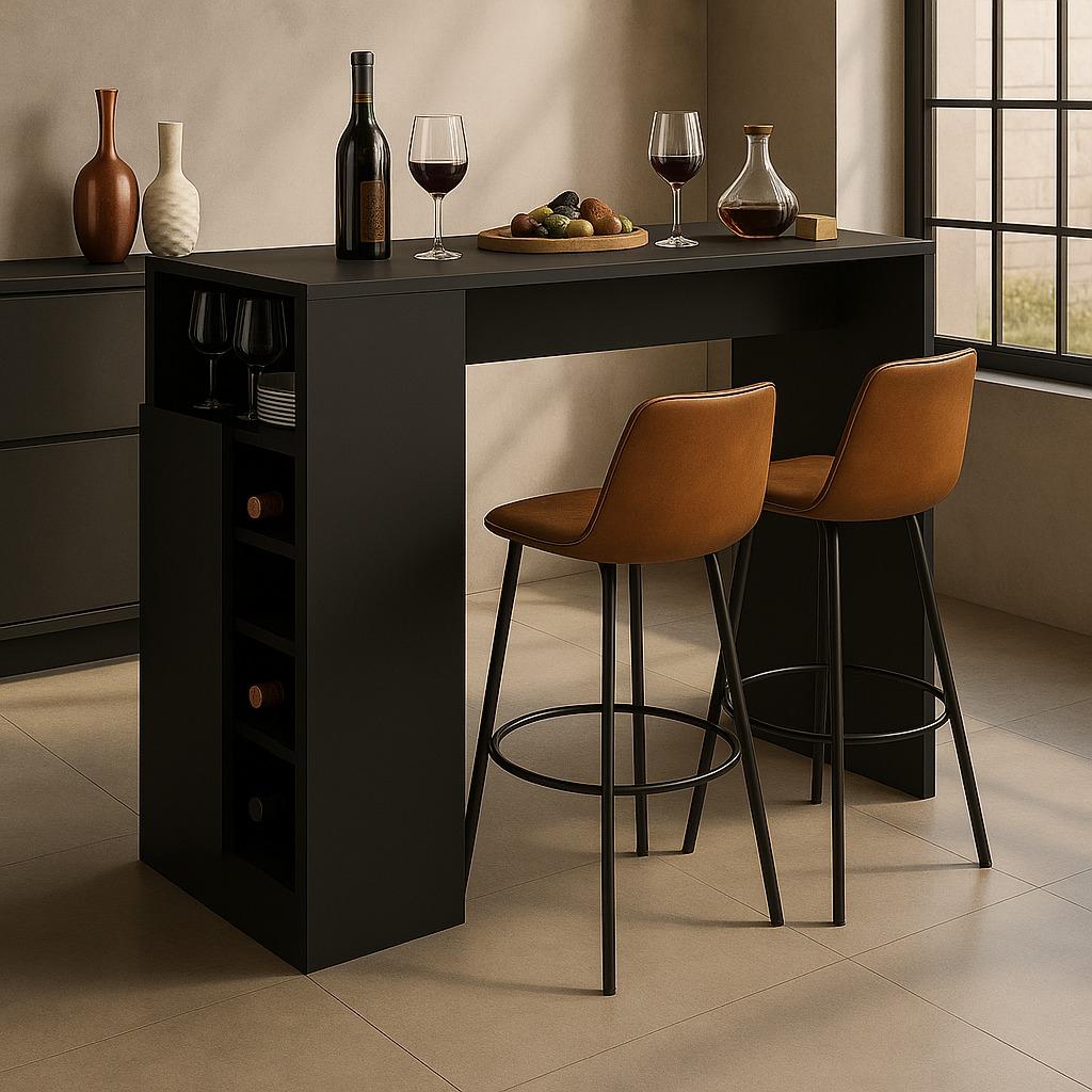 Bancada Balcão/Mesa Ilha de Cozinha Gourmet com Adega e 1 Porta Multimóveis
