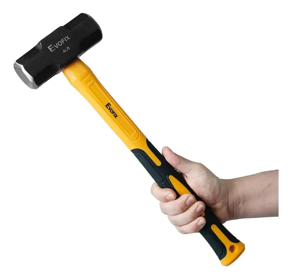 Marreta de Aço Evofix 2kg, para Demolição e Obras, com Cabo Emborrachado