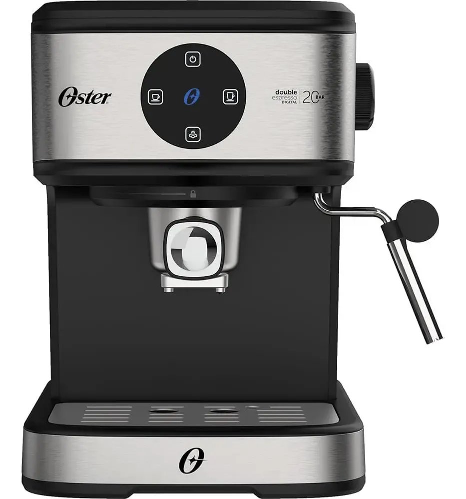 Cafeteira Espresso Double Digital Oster Cor Aço escovado e Preto