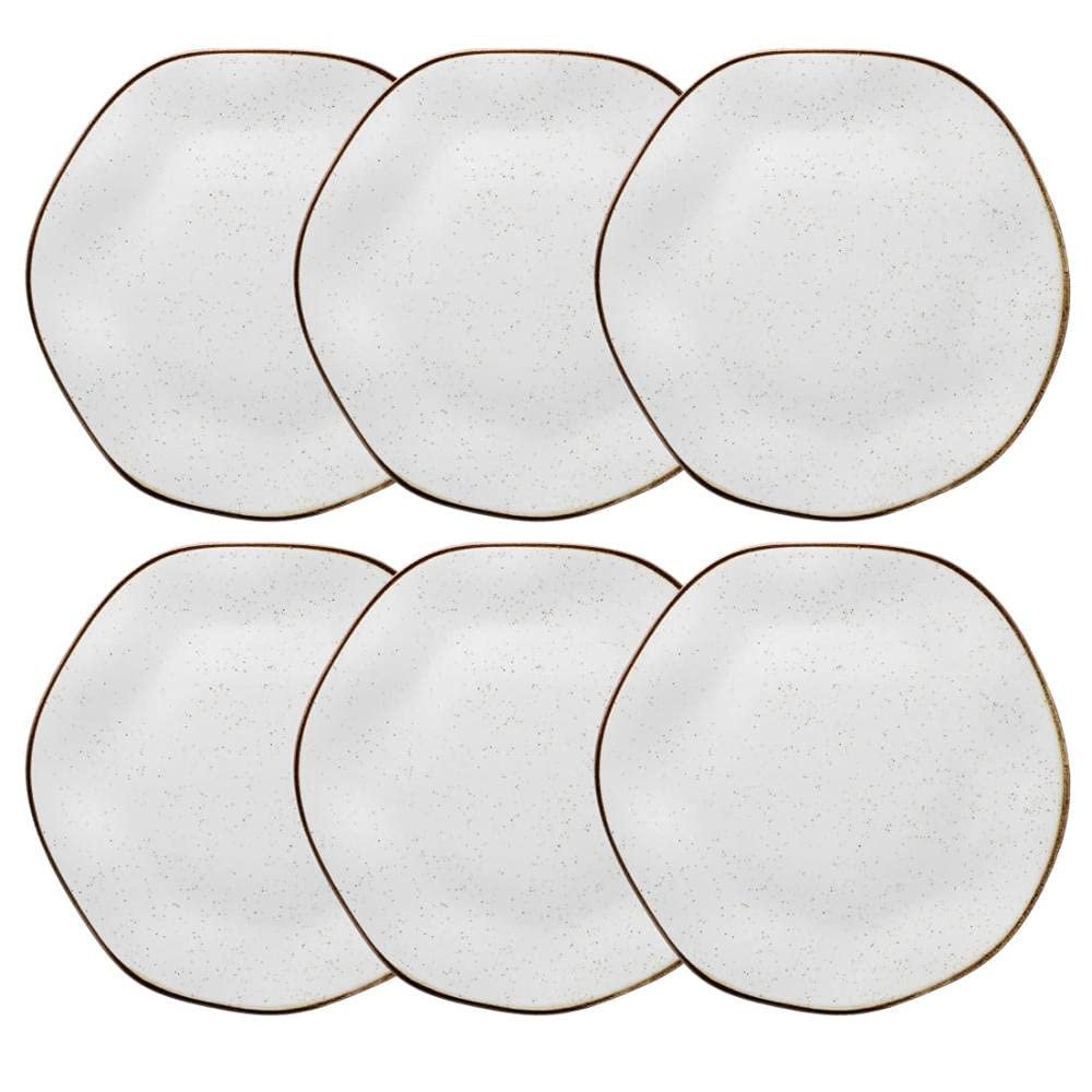 Oxford Conjunto de 6 Pratos Rasos 27,5cm Ryo Maresia