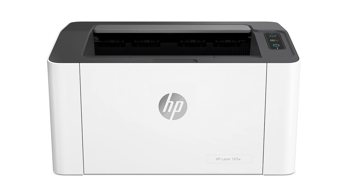 Impressora HP Laser 107a. Tecnologia de impressão Laser Impressora para Pequenas e Médias Empresas. 110V. Conectividade: USB 2.0 de alta velocidade (4ZB77A)
