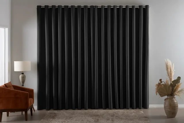 Cortina Blackout Em Tecido 6,00x2,80 Corta Luz Avelã