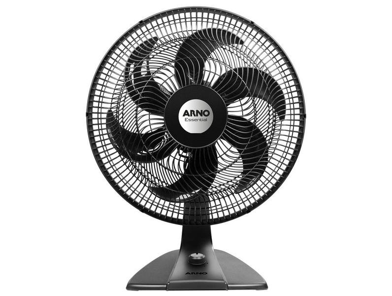 Ventilador de Mesa Arno Essential VE2E 40cm 6 Pás 3 Velocidades Preto
