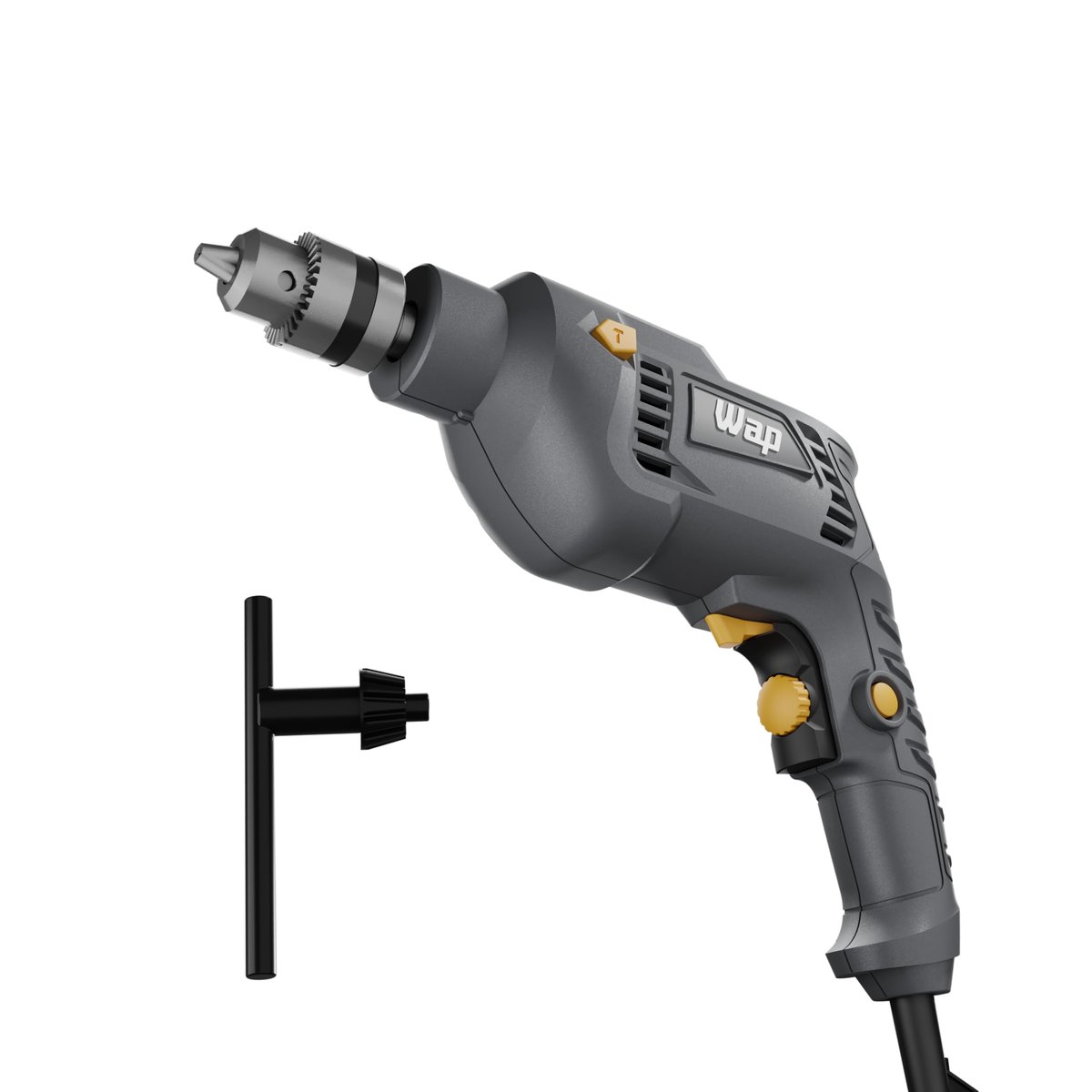 WAP Parafusadeira e Furadeira de Impacto 3/8" WF-700FE, com Chave de Mandril, Controle de Velocidade, 700W 127V