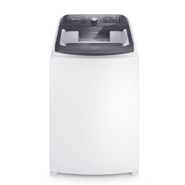Lavadora de Roupas Electrolux 15kg Cesto Inox 11 Programas de Lavagem Branco Premium Care Jet&Clean e Time Control LEC15