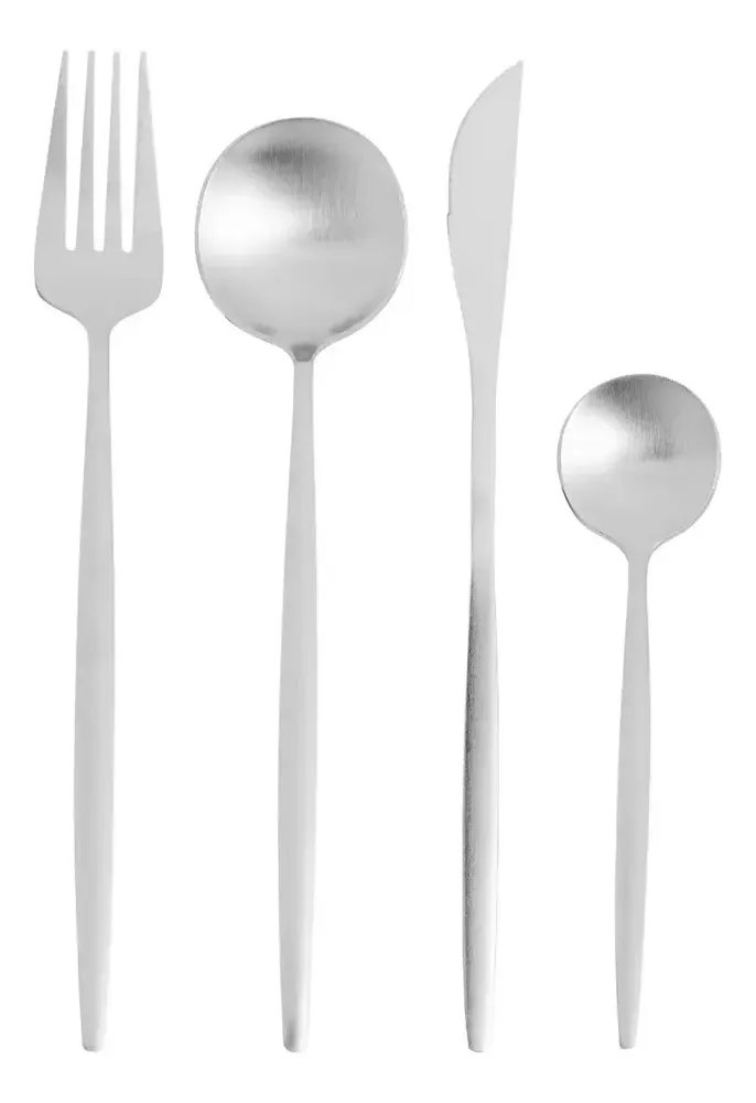 Lyor 5625 Ópera Faqueiro 16 Peças Aço Inox Elegante Prateado
