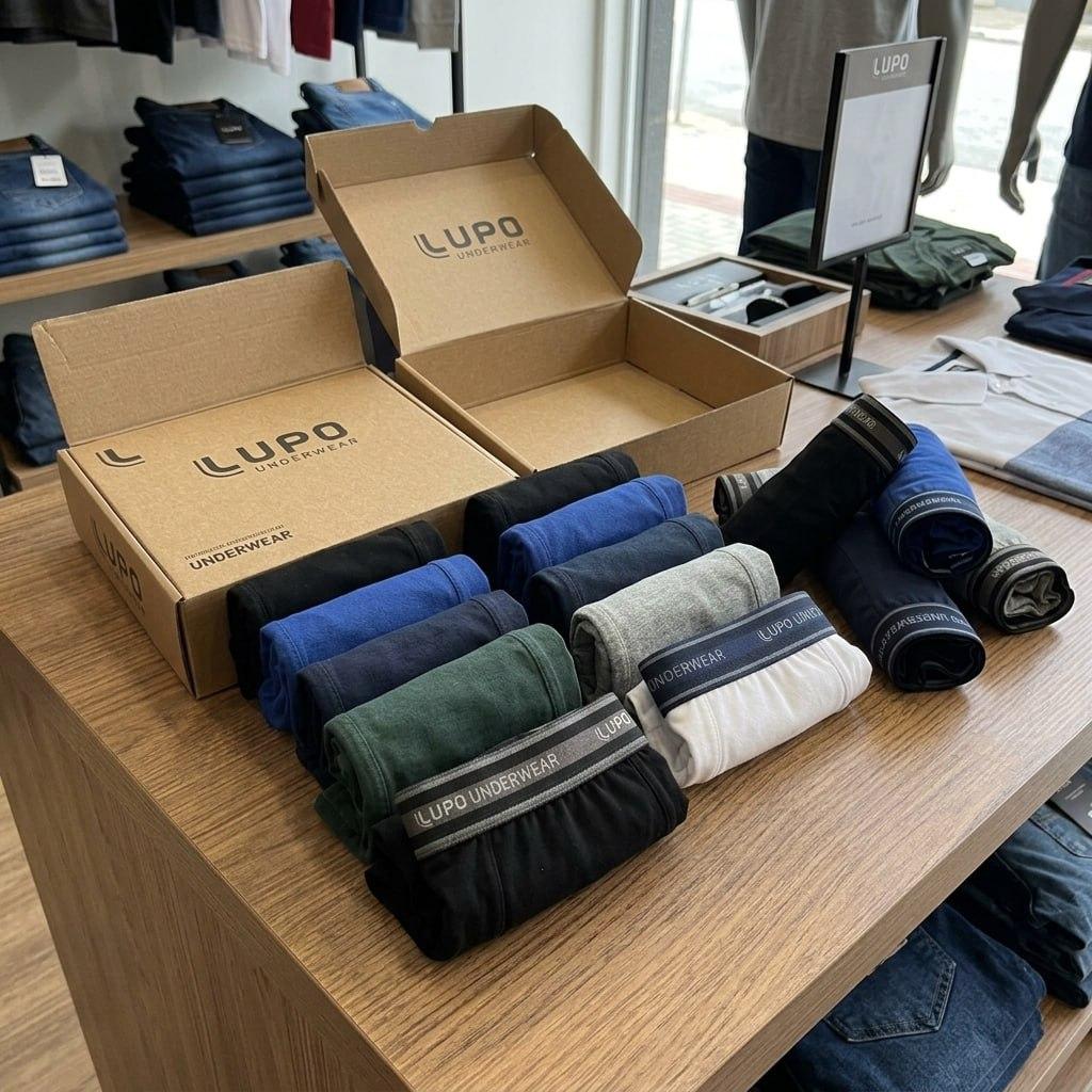 Kit 10 Cuecas Box Lupo Algodão Boxer Masculina Cotton
