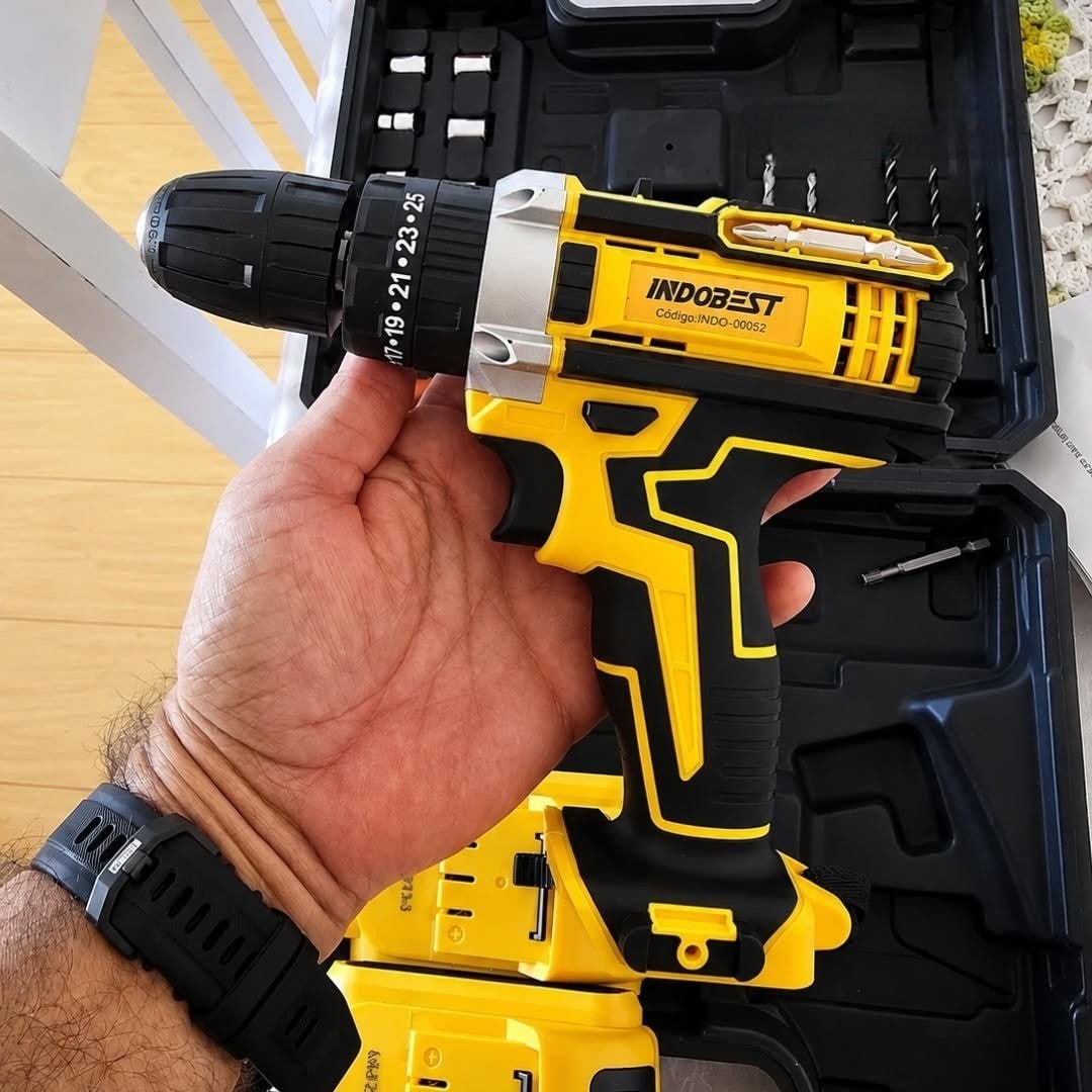 Parafusadeira Furadeira 48v Profissional 2 Baterias