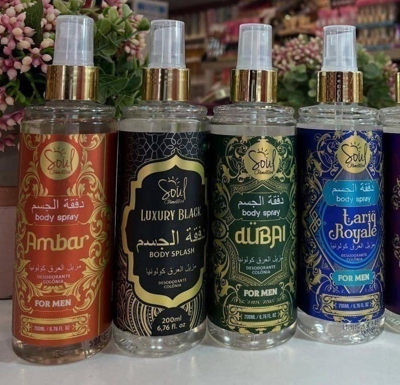 Body Splash Arabe C/4un 200ml Perfume Masculino De Luxo