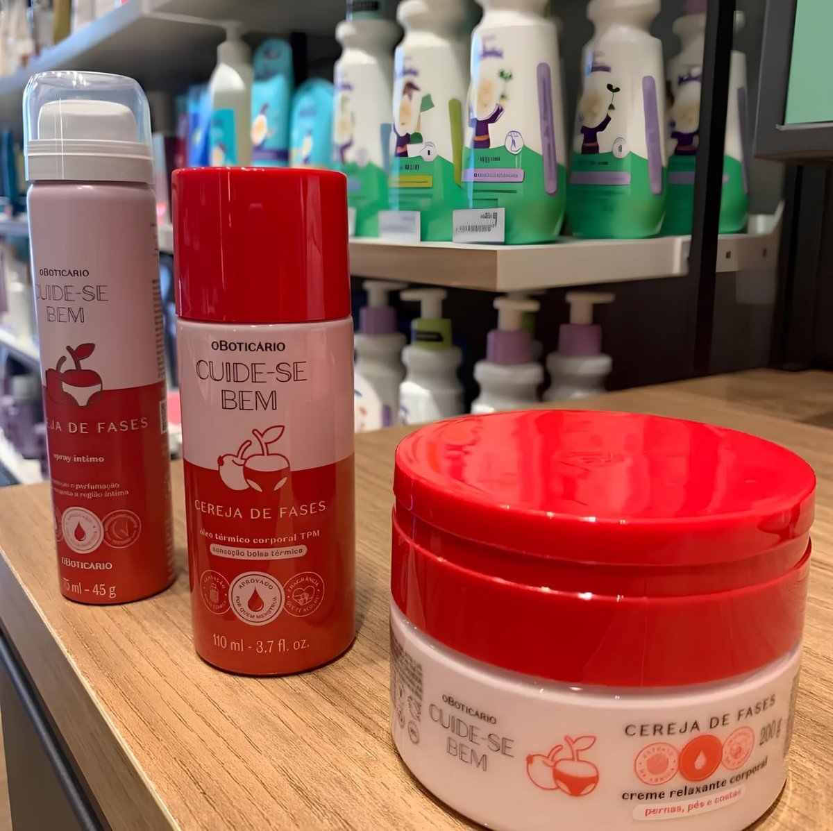 Combo Cuide-se Bem Cereja De Fases: Creme Relaxante Corporal