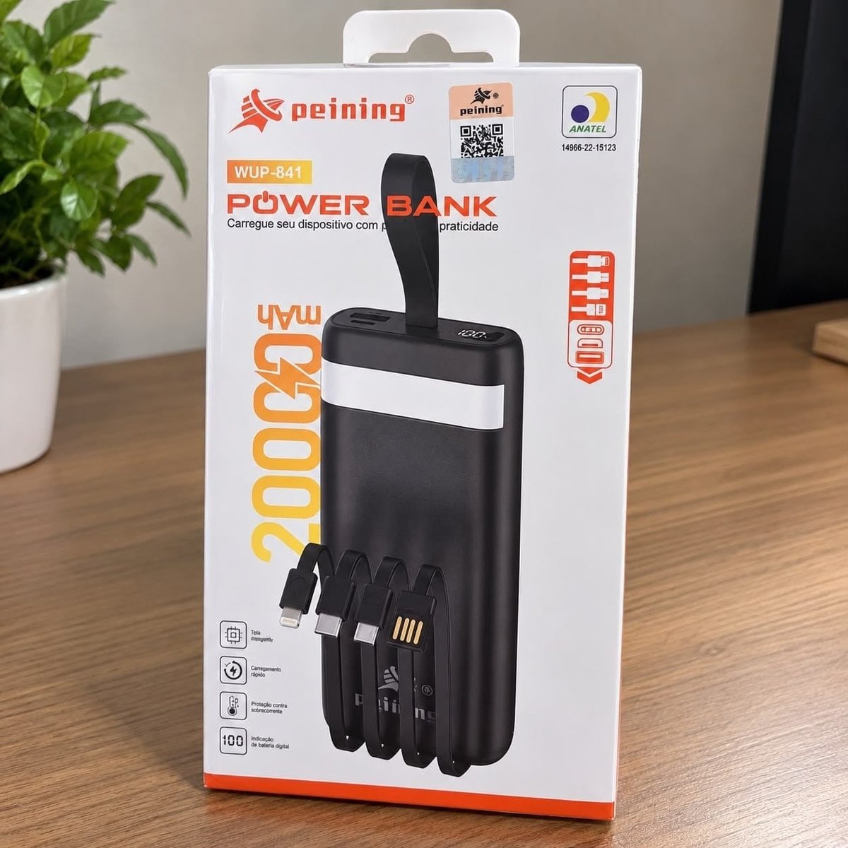 Carregador Portátil Power Bank 20.000 mAh