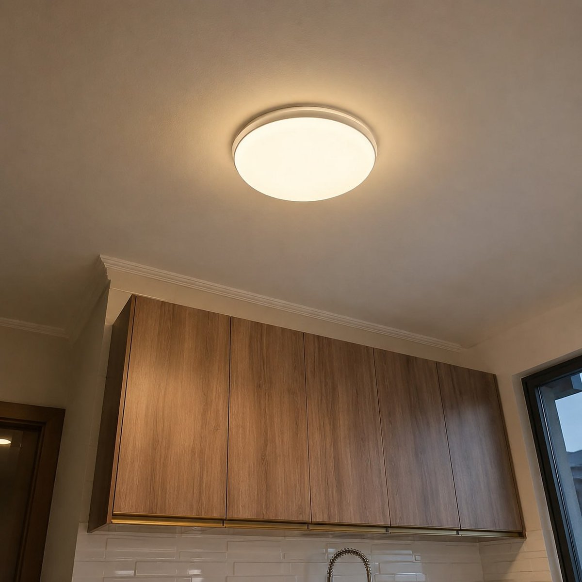 Lustre Luminária Plafonier Sobrepor 2 Lâmp 20w E-27 Redondo