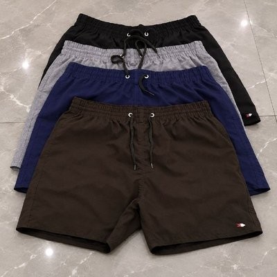 Kit 4 Bermuda Shorts Tactel Sandrini Elastano Academia Praia Sortidos Liso (P ao GG)