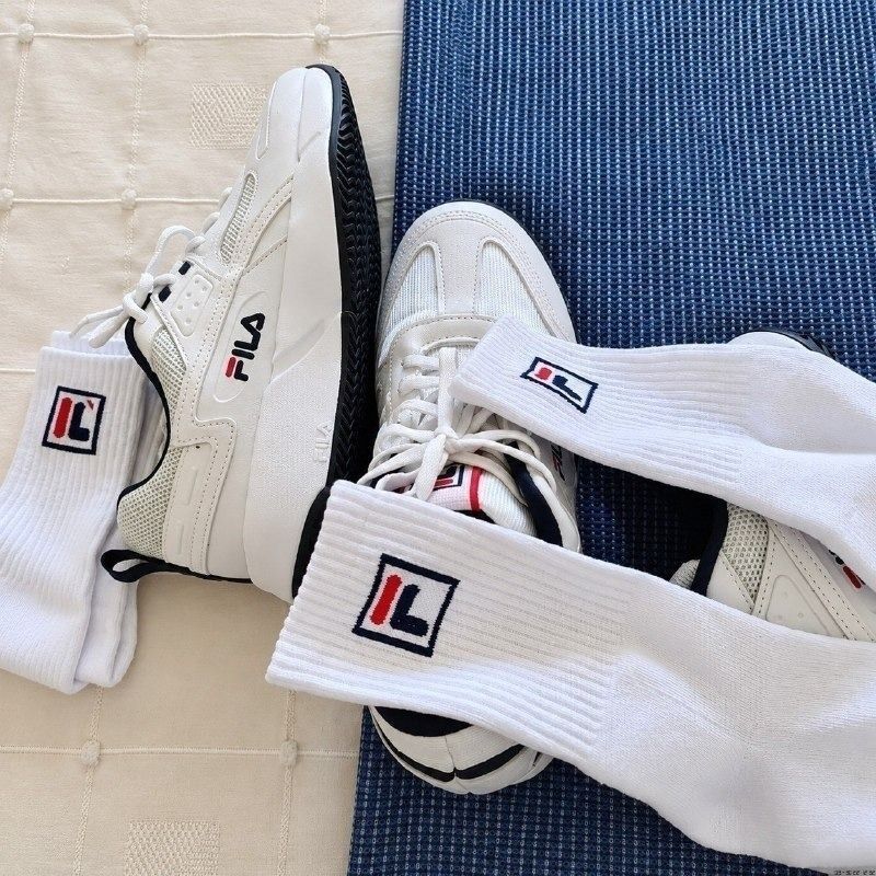 Kit com 3 Pares de Meias Fila Fbox Cano Alto