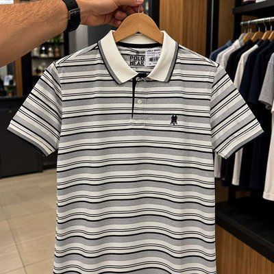 Camisa Polo Masculina Polo Wear Piquet Listrada (P ao GG)