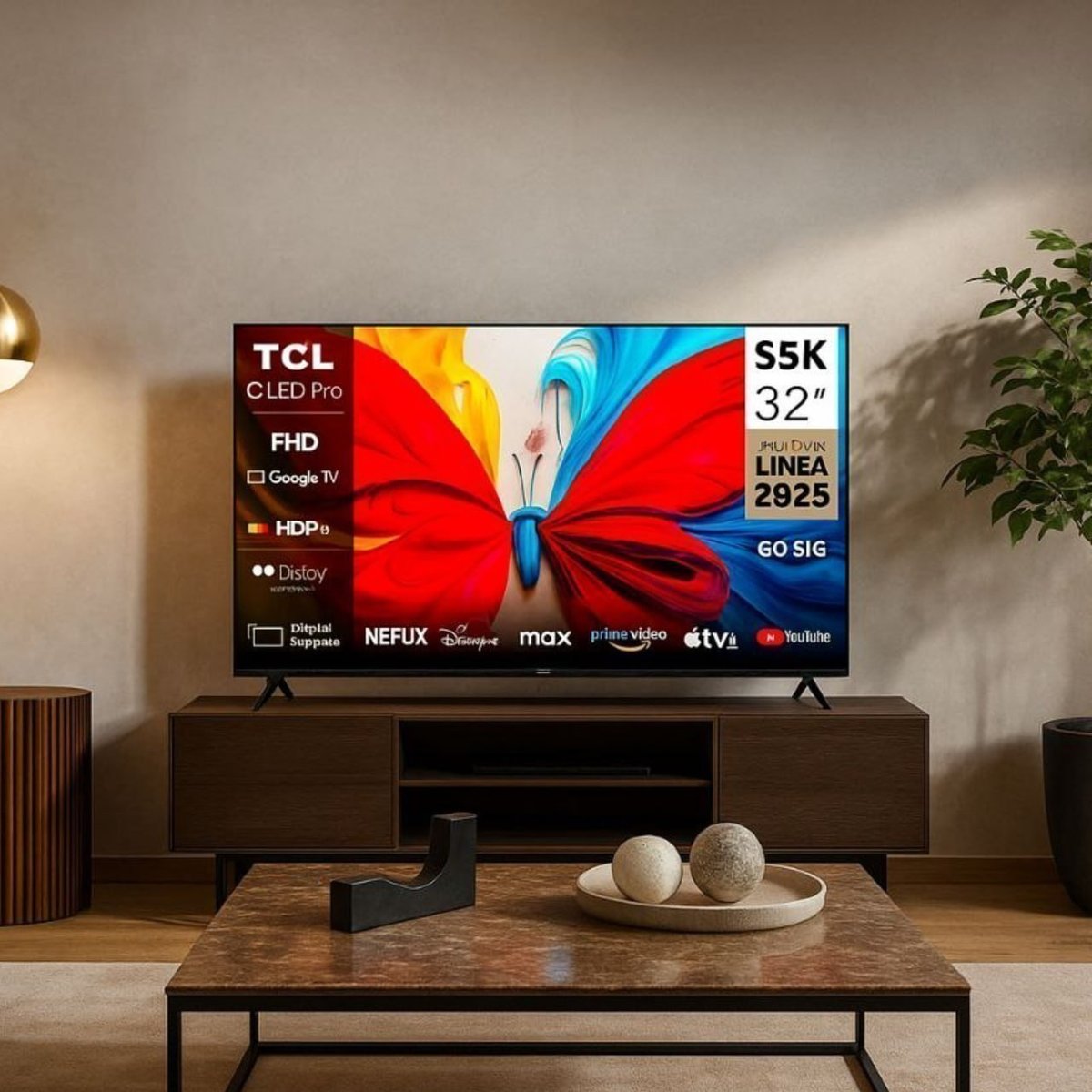 Tcl Qled Smart Tv 32 32s5k Fhd Google Tv