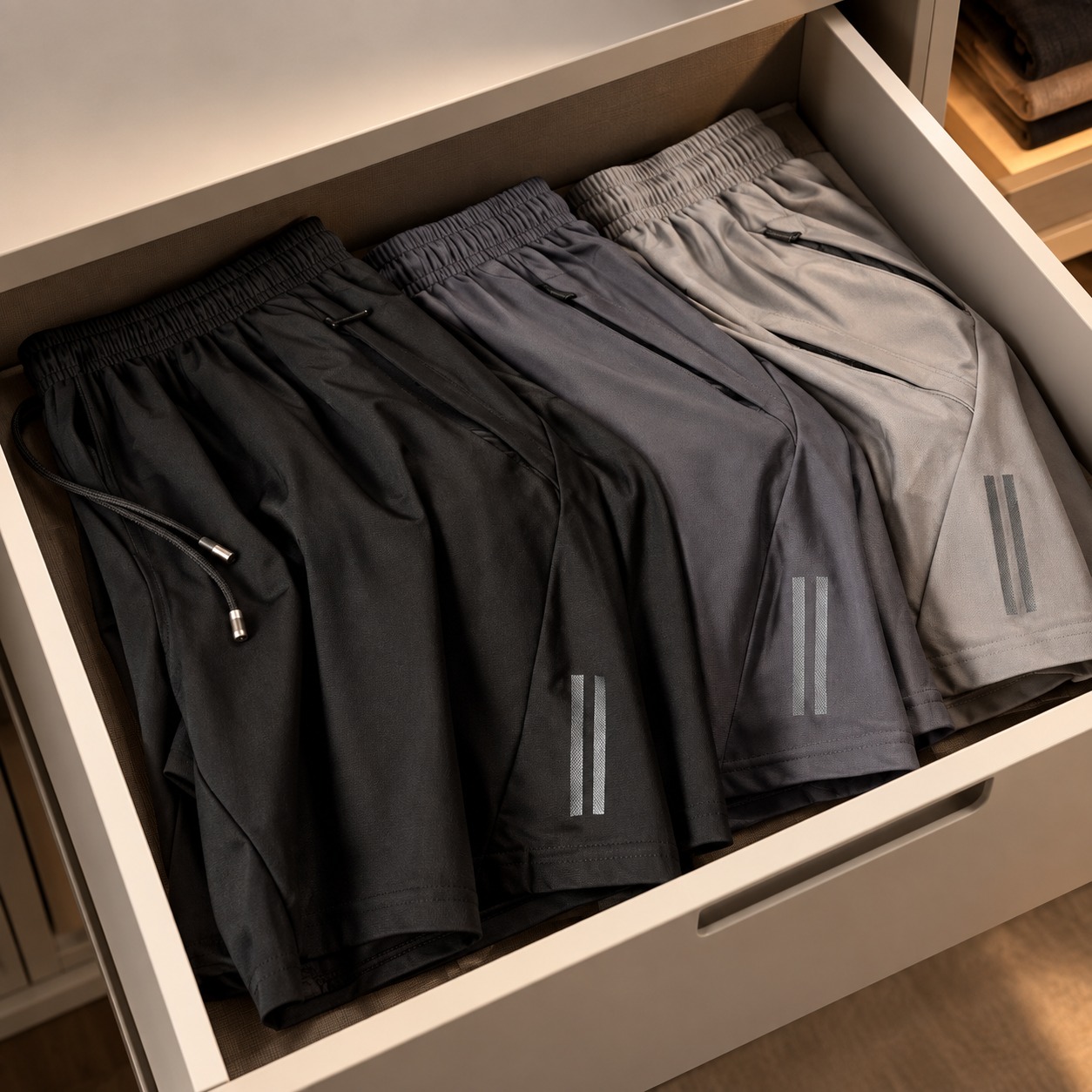 Kit 3 Bermuda Masculina Importada Seda Secagem Rápida