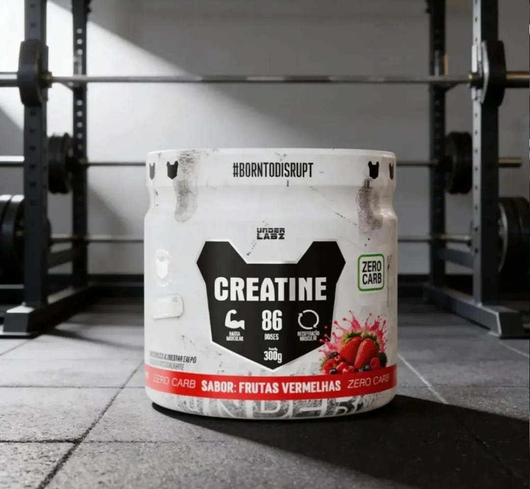Creatina Zero Carb de Frutas Vermelhas Under Labz, 300g