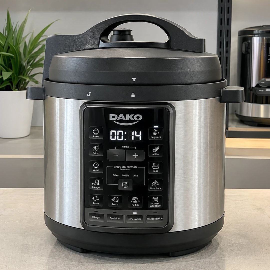 Panela De Pressão Elétrica Dako 1000w 6L 60 Hz 127V