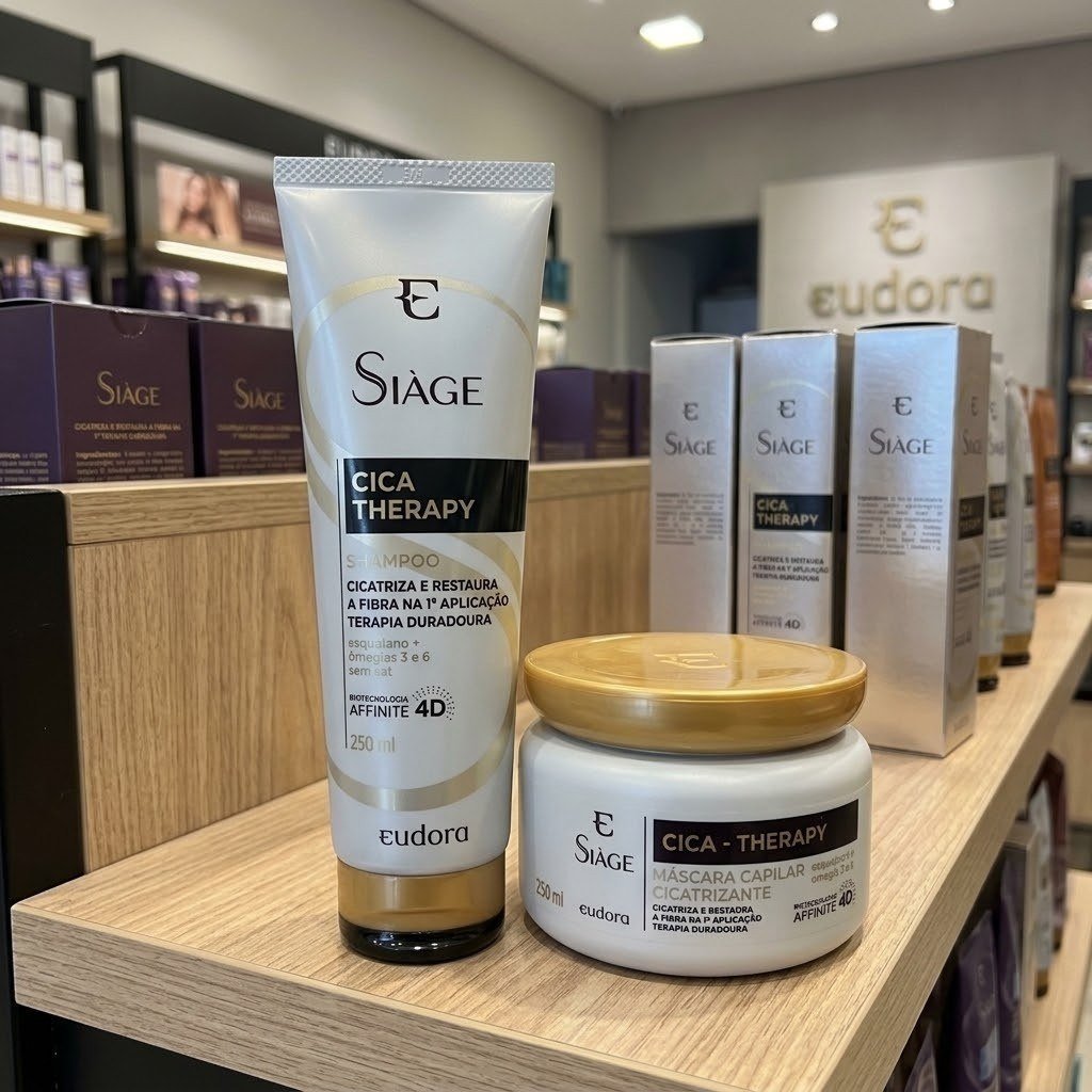 Eudora Shampoo E Mascara Capilar Siage Cica-therapy Cabelos