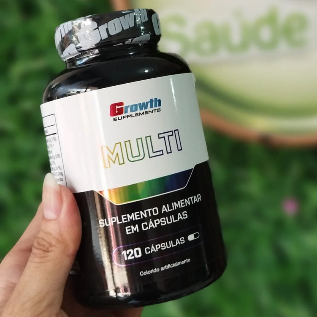 Multivitamínico 120 Cáps. Growth Supplements - Sabor Neutro (Nova Fórmula)