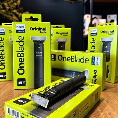 Barbeador e Aparador Elétrico Philips OneBlade com Pente 5 em 1, Sem Fio e À Prova D'Água - QP1425/10