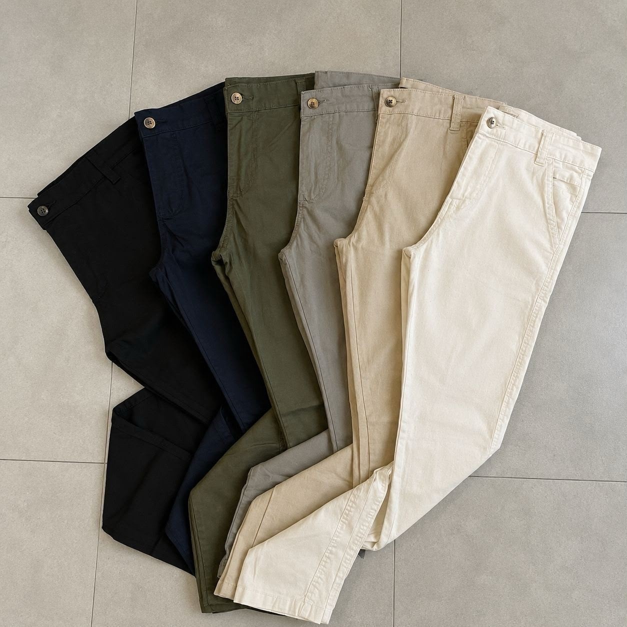 Kit 3 Calças Masculinas Social Alfaiataria Sarja Lycra Chino (38 a 48)