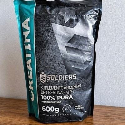 Creatina Monohidratada 600g Soldiers Nutrition 100% Pura Importada