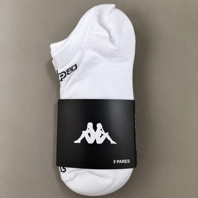 Kit 9 Pares Meias Kappa Sapatilha Soquete Invisível Original Branco 34 - 43