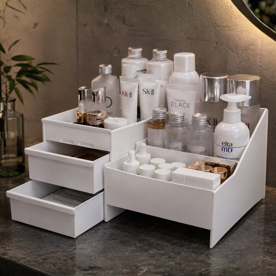Organizador De Maquiagens Perfumes Cosméticos Grande Lindo