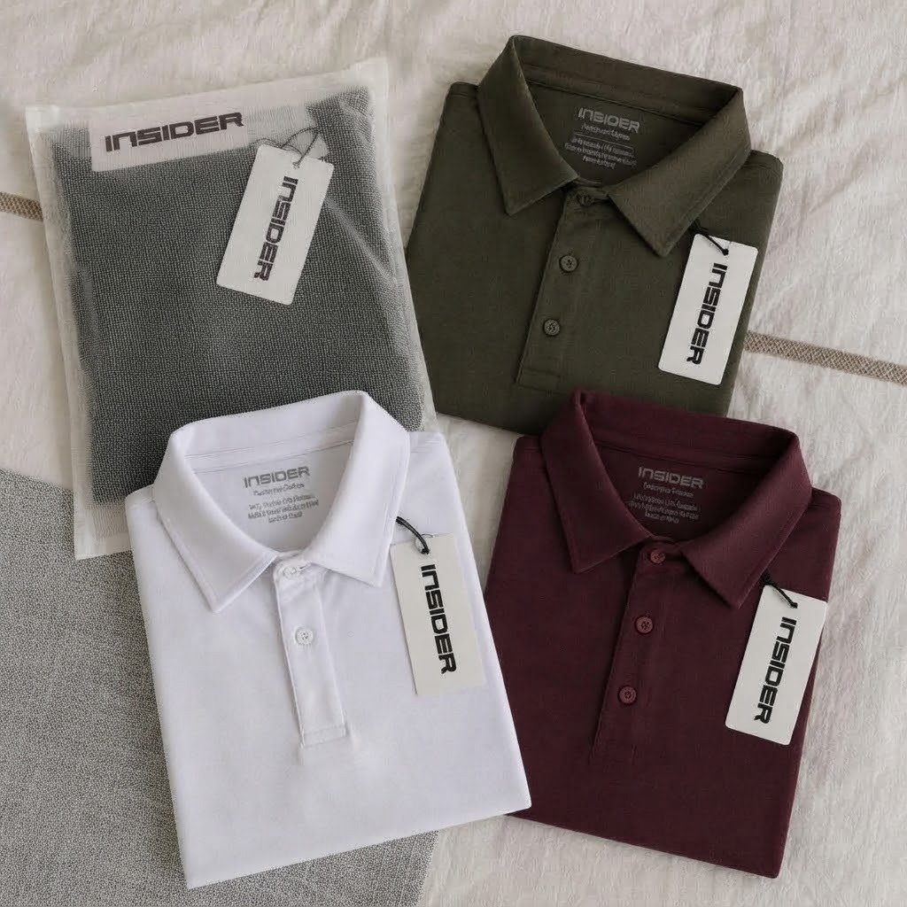 Camiseta Polo Core Insider (3 cores disponíveis)
