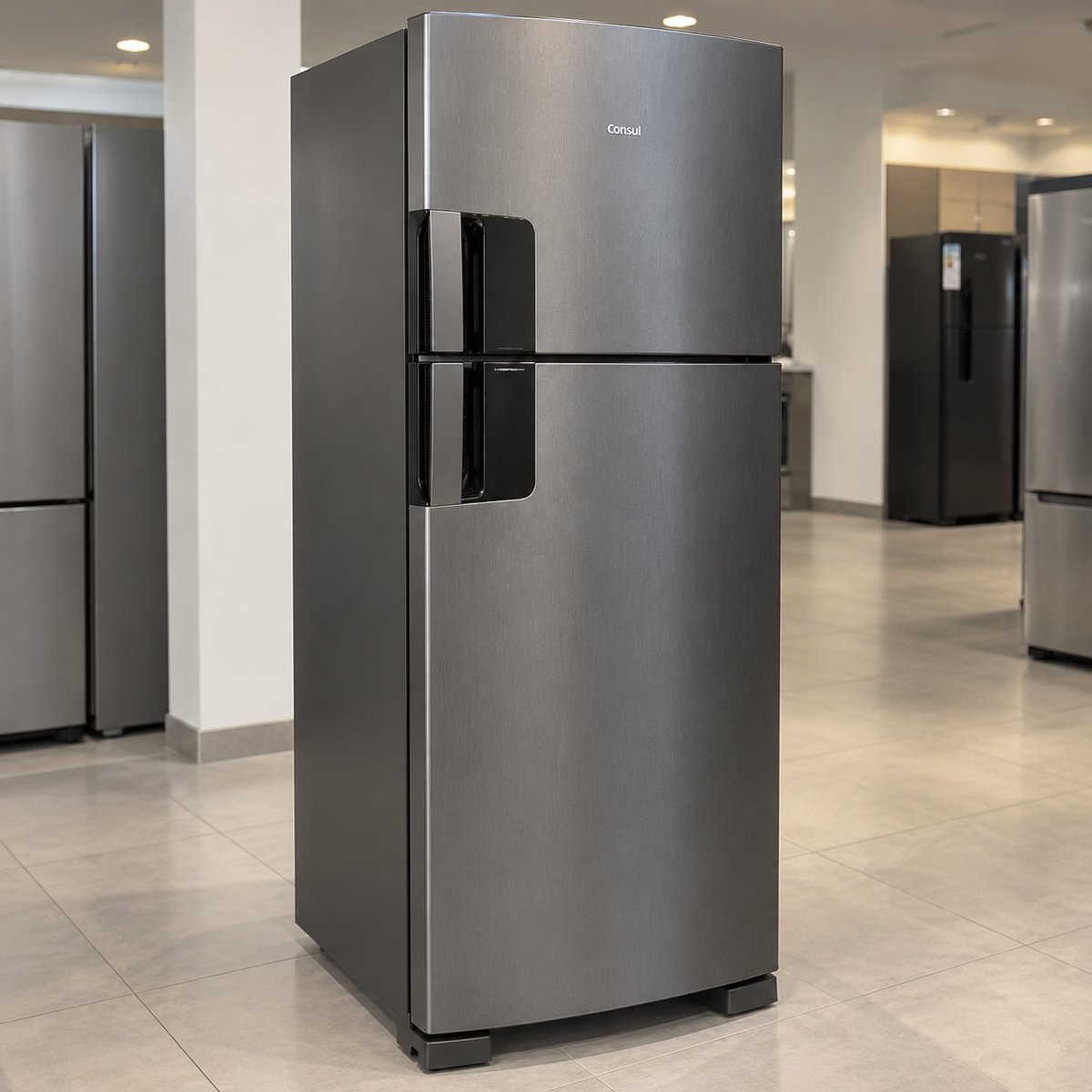 Geladeira Consul Frost Free 455 Litros Duplex Inox - CRM53MK 127v