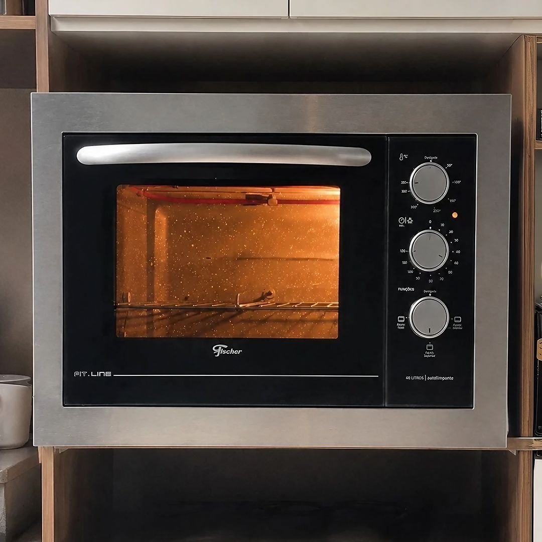 Fischer Forno Elétrico Embutir Fit Line 48L Inox 220V 34493-95486