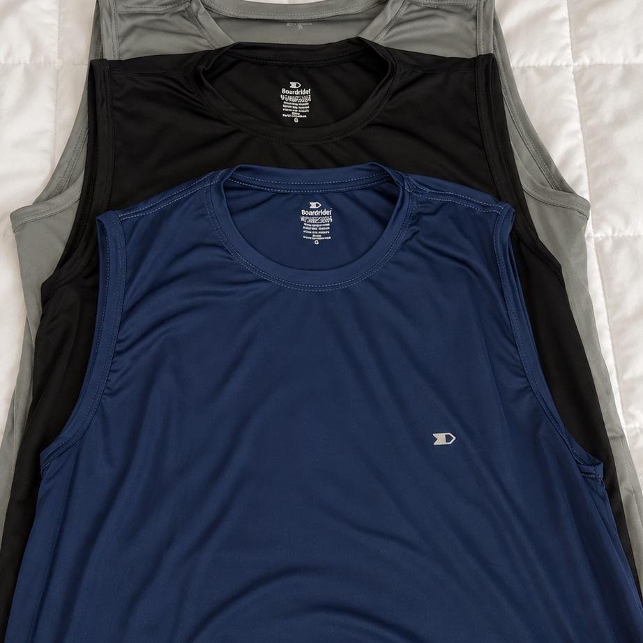 Kit 3 Camisas Regatas Dry-fit Masculina Sandrini