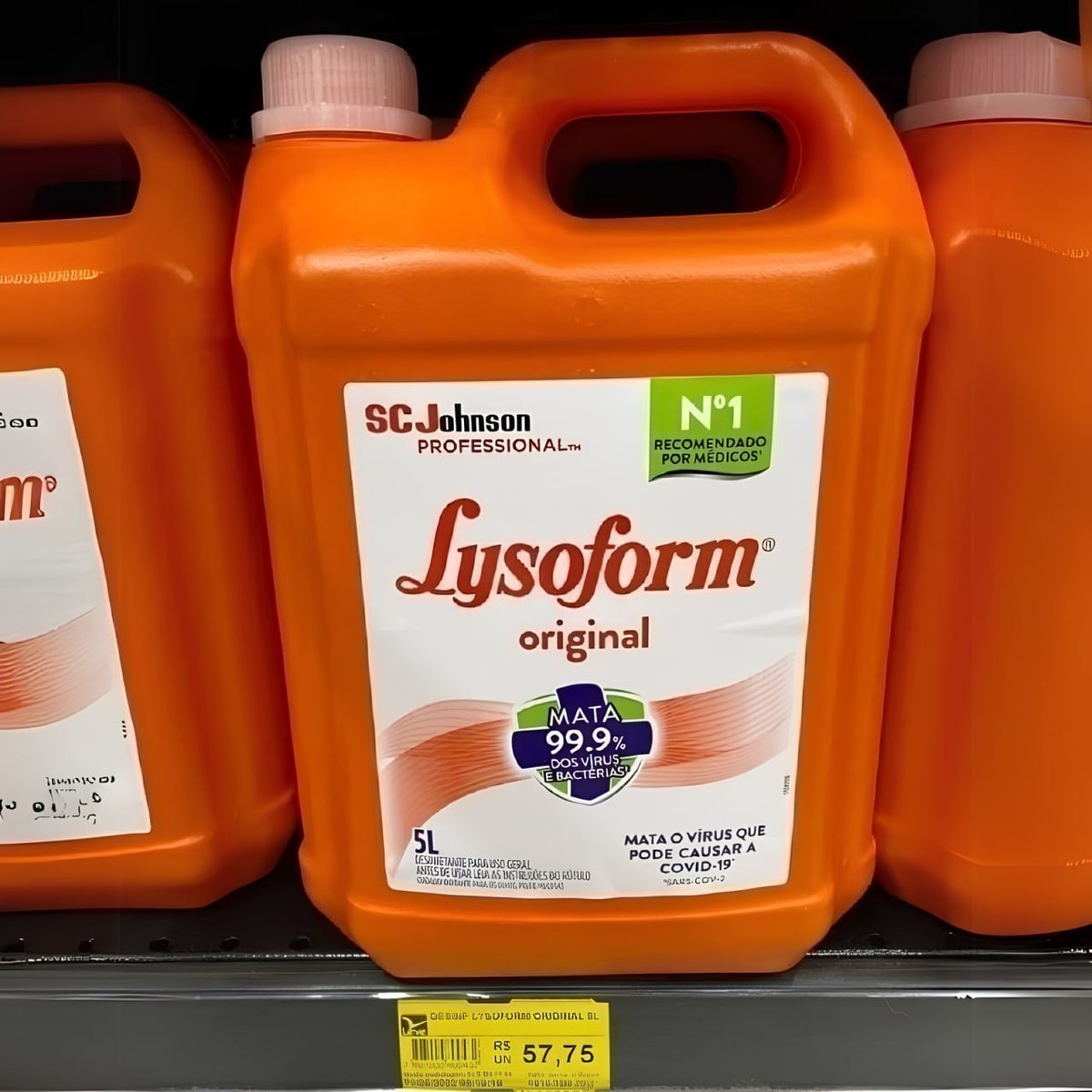 Lysoform Suave Odor, Desinfetante Líquido, Limpeza Casa, 5L