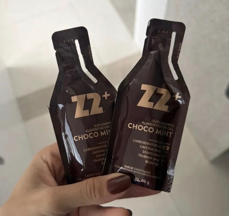 Box 10 Unidades Energy Gel Z2+ Choco Mint Sachê 40g