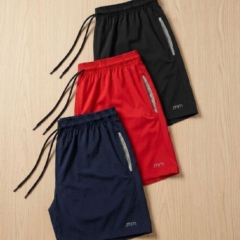 Kit com 3 Shorts Esportivo (P ao GG)