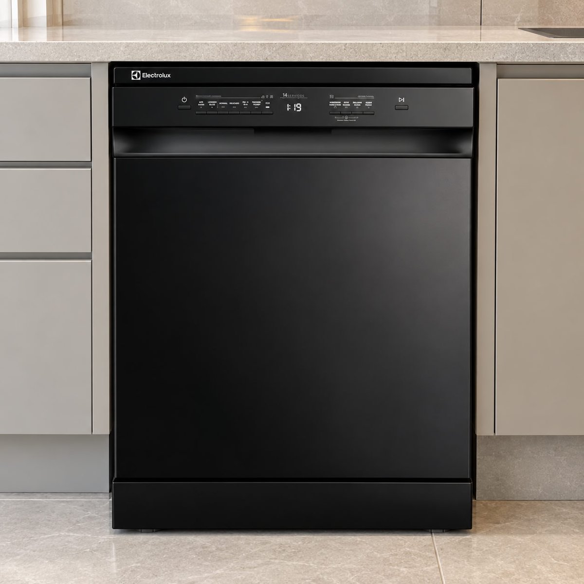 Lava-louça Electrolux 14 Serviços Lava E Seca 50 Min (lp14e) Preto 110v
