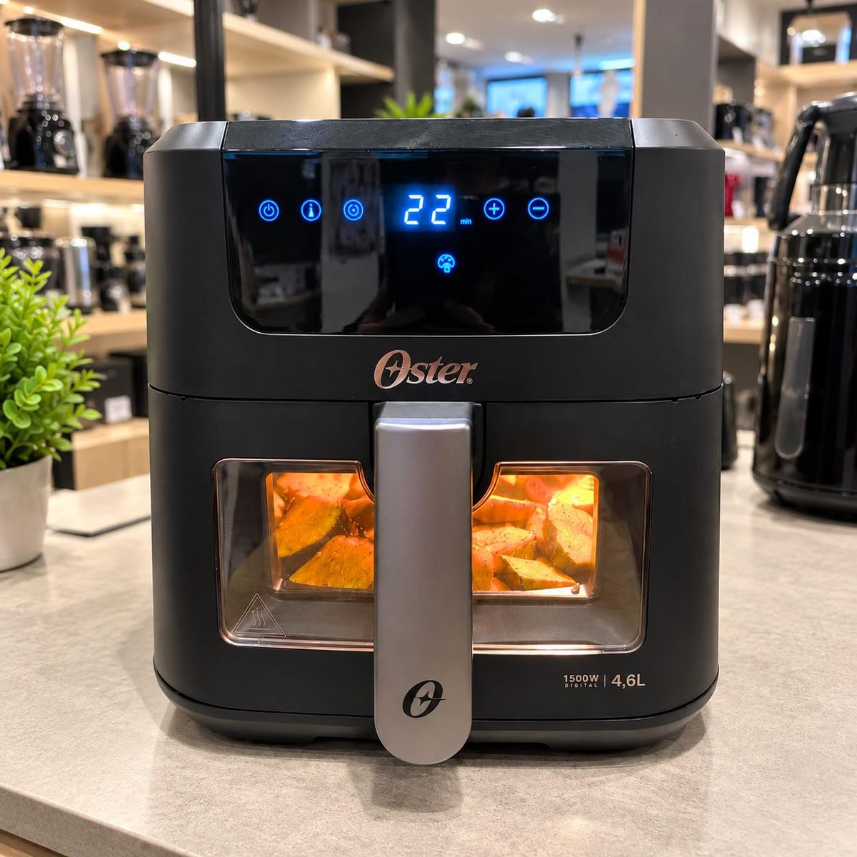 Fritadeira Digital Clear Oster 4,6l Com Visor Transparente
