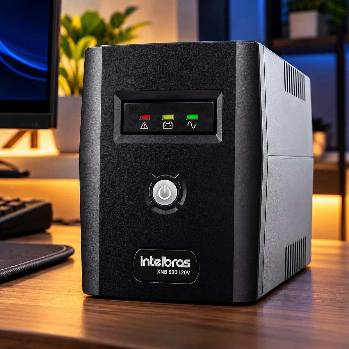 Nobreak Interativo Monovolt Intelbras Xnb 600va 120v Cor Preto