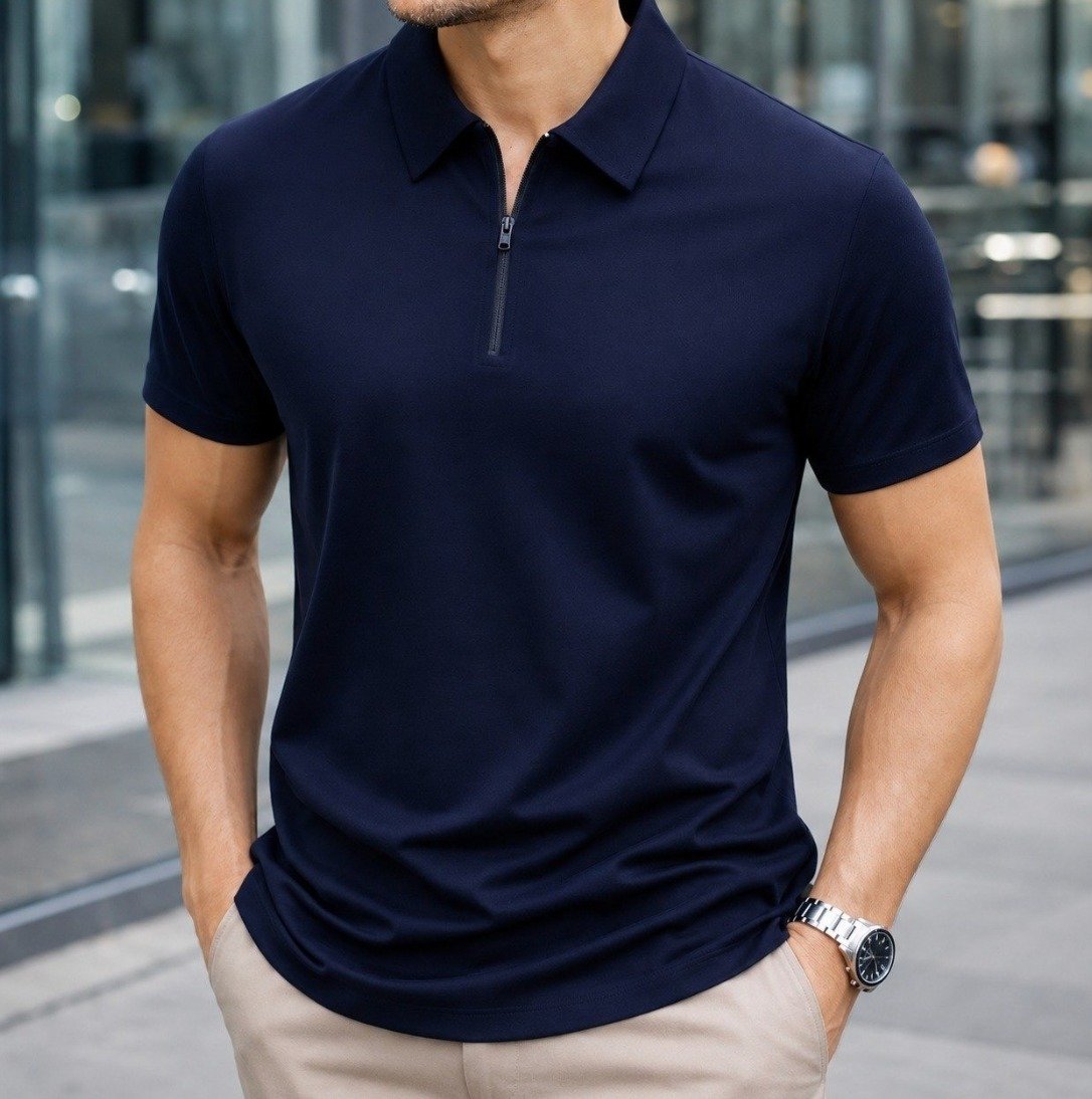 Camisa Polo Masculina Tecido Tech Confortavel Casual