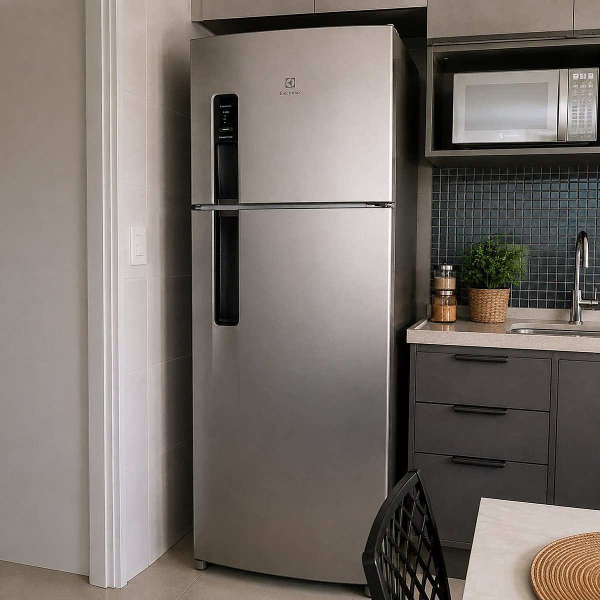 Geladeira Electrolux Frost Free 380L Inverter Duplex Inox Look (IF41S)