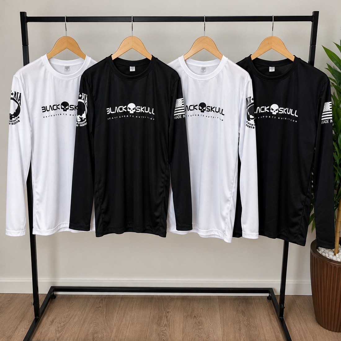 Camiseta Dry Fit Soldado Bope Manga Longa Black Skull (P ao XG)