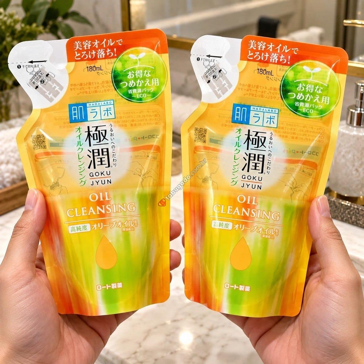 Hada Labo Kit Com 2 Refis Cleansing Oil 180ml - Limpador facial demaquilante