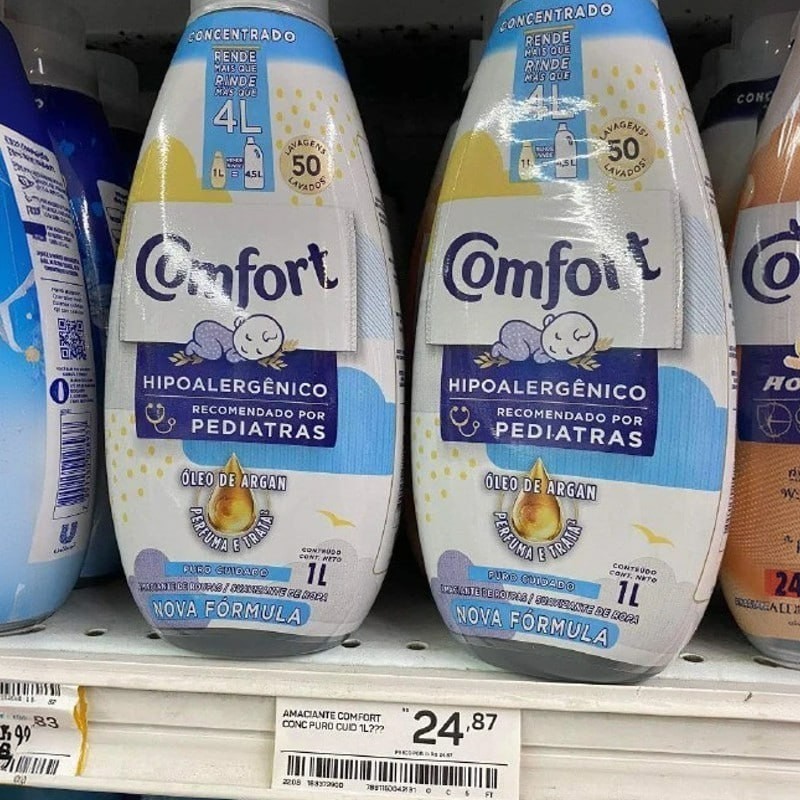 Amaciante Concentrado Comfort Puro Cuidado 1 L